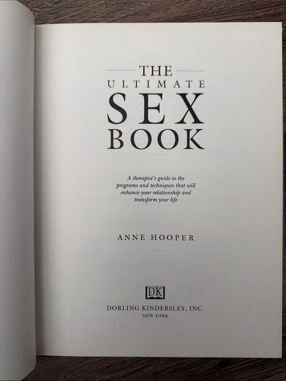 The Ultimate Sex Book Hardcover by Anne Hooper (DK Publishing)